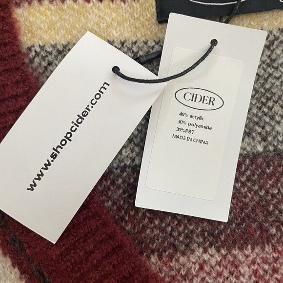 NWT‎ Cider Wave Aztec Sweater Vest Womens S V-Neck Knit Old Money Cabin Academia - Picture 6 of 10